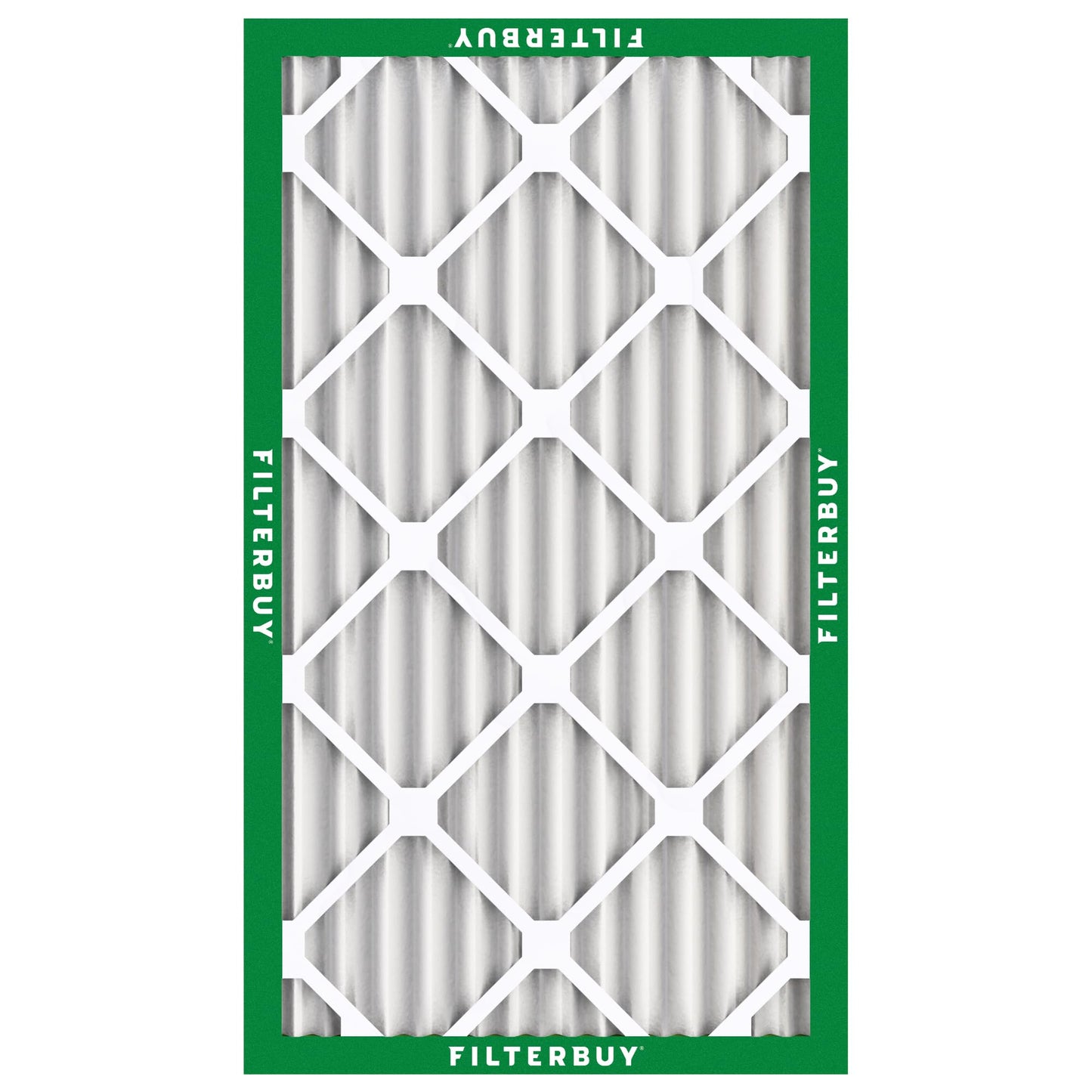 Filterbuy 1" Air Filter MERV 8 Essential Dust & Allergy Defense (4-Pack), Electrostatic Pleated HVAC AC Furnace Filters Replacement, Made in USA