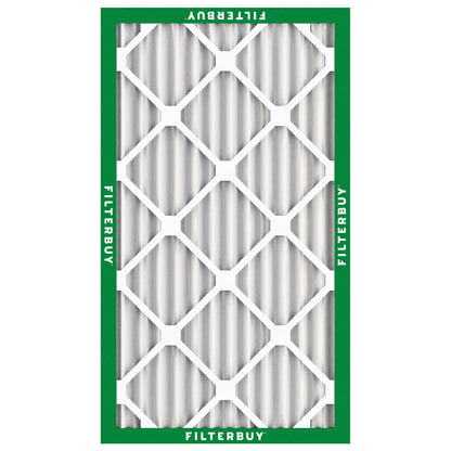 Filterbuy 1" Air Filter MERV 8 Essential Dust & Allergy Defense (4-Pack), Electrostatic Pleated HVAC AC Furnace Filters Replacement, Made in USA