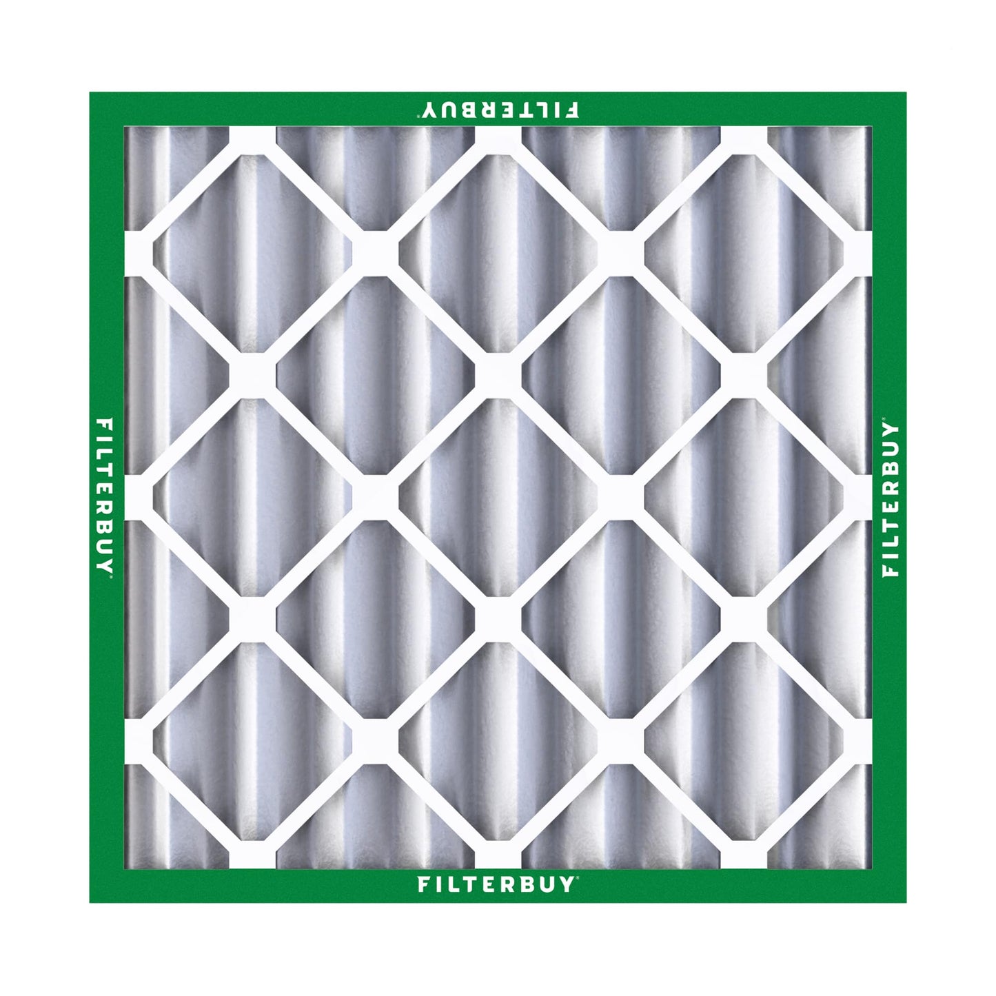 Filterbuy 1" Air Filter MERV 8 Essential Dust & Allergy Defense (4-Pack), Electrostatic Pleated HVAC AC Furnace Filters Replacement, Made in USA