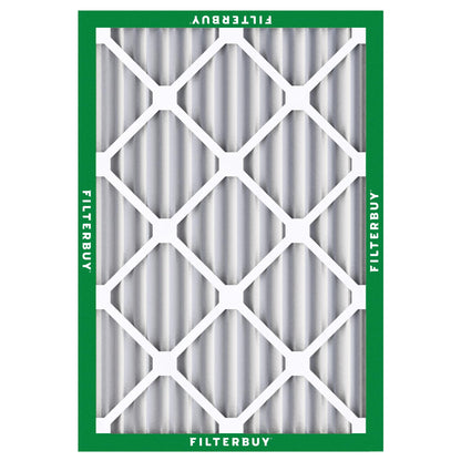 Filterbuy 1" Air Filter MERV 8 Essential Dust & Allergy Defense (4-Pack), Electrostatic Pleated HVAC AC Furnace Filters Replacement, Made in USA