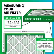Filterbuy 1" Air Filter MERV 8 Essential Dust & Allergy Defense (4-Pack), Electrostatic Pleated HVAC AC Furnace Filters Replacement, Made in USA