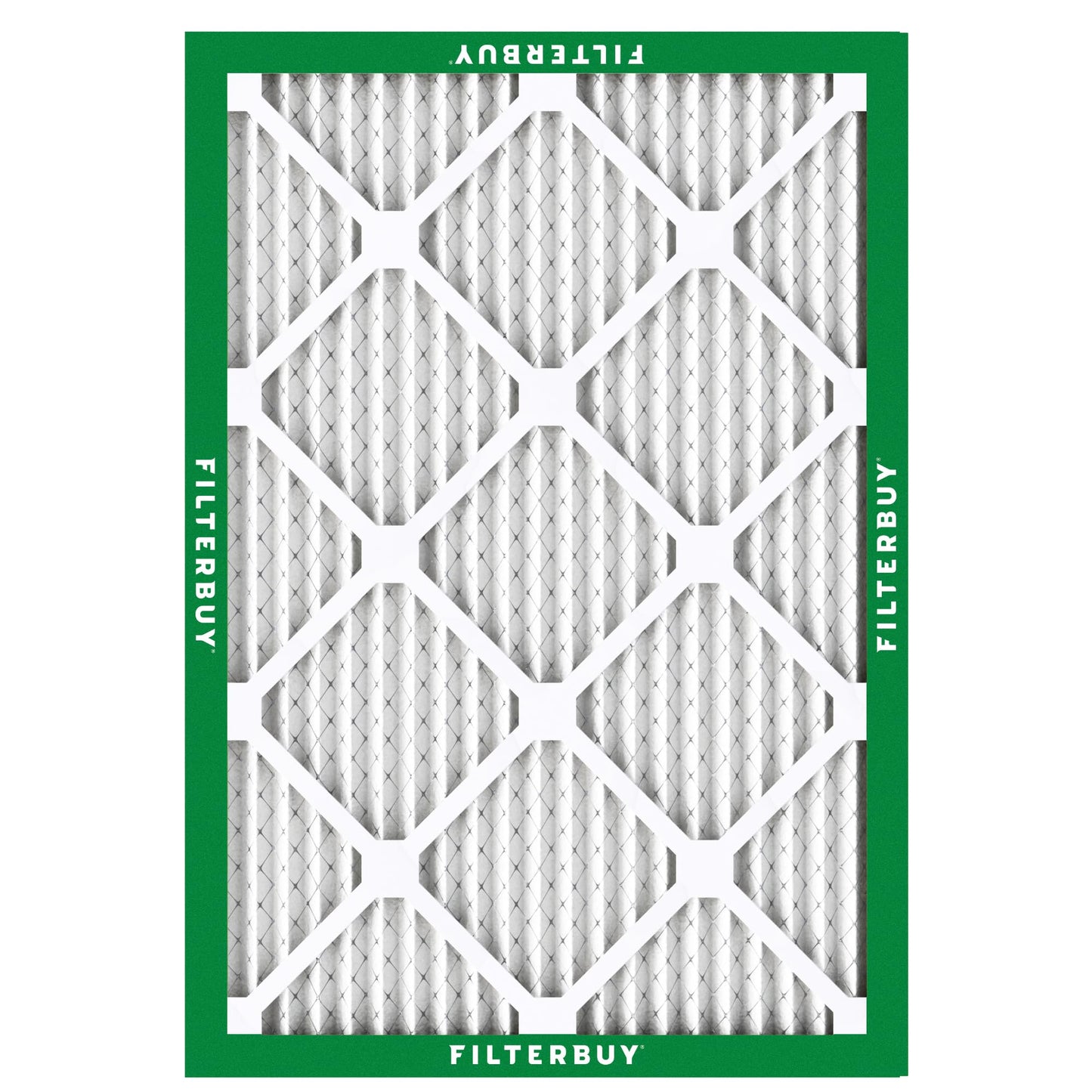 Filterbuy 1" Air Filter MERV 8 Essential Dust & Allergy Defense (4-Pack), Electrostatic Pleated HVAC AC Furnace Filters Replacement, Made in USA