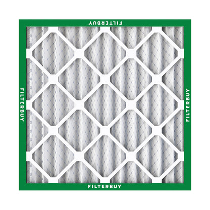 Filterbuy 1" Air Filter MERV 8 Essential Dust & Allergy Defense (4-Pack), Electrostatic Pleated HVAC AC Furnace Filters Replacement, Made in USA