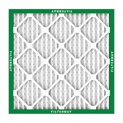 Filterbuy 1" Air Filter MERV 8 Essential Dust & Allergy Defense (4-Pack), Electrostatic Pleated HVAC AC Furnace Filters Replacement, Made in USA