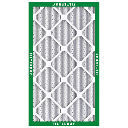 Filterbuy 1" Air Filter MERV 8 Essential Dust & Allergy Defense (4-Pack), Electrostatic Pleated HVAC AC Furnace Filters Replacement, Made in USA